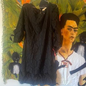New lace black mini dress size 14 by Jonathan Martin